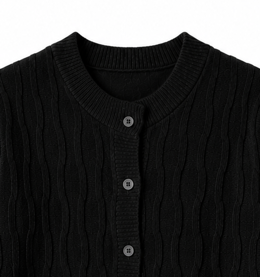 Cardigan 3D in misto cashmere