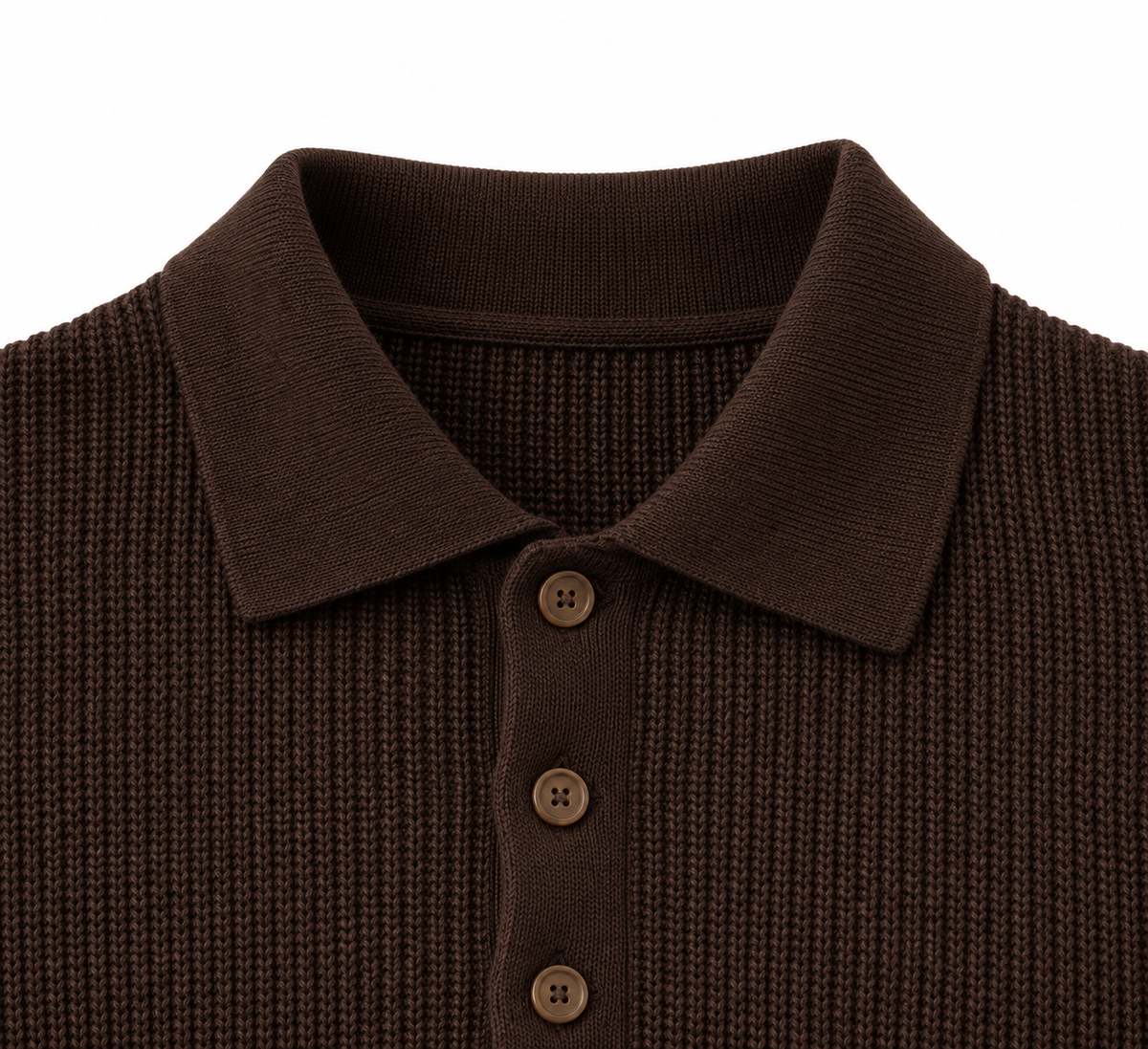 Polo a maglia inglese in lana