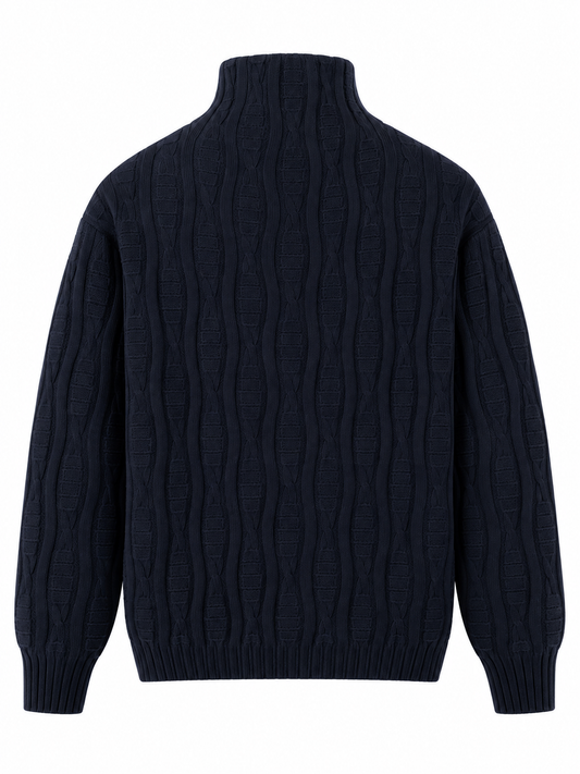 Cashmere embossed pullover