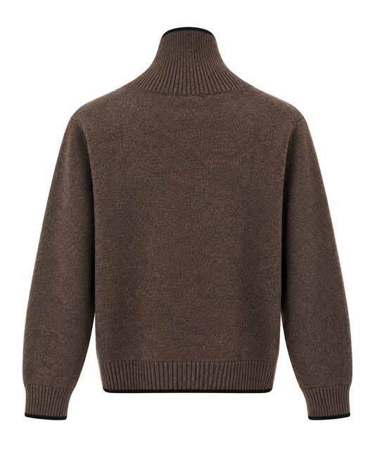Maglia a collo alto in alpaca