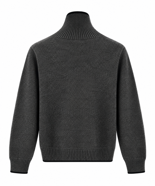 Maglia a collo alto in alpaca