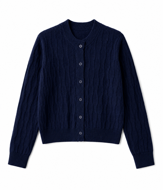 Cardigan 3D in misto cashmere
