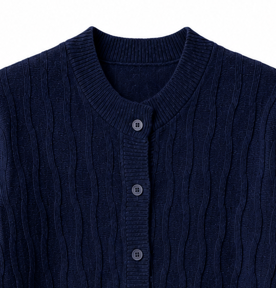 Cardigan 3D in misto cashmere
