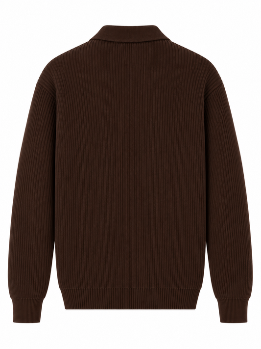 Polo a maglia inglese in lana