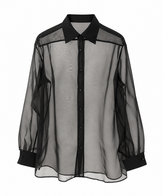 Camicia oversize in seta