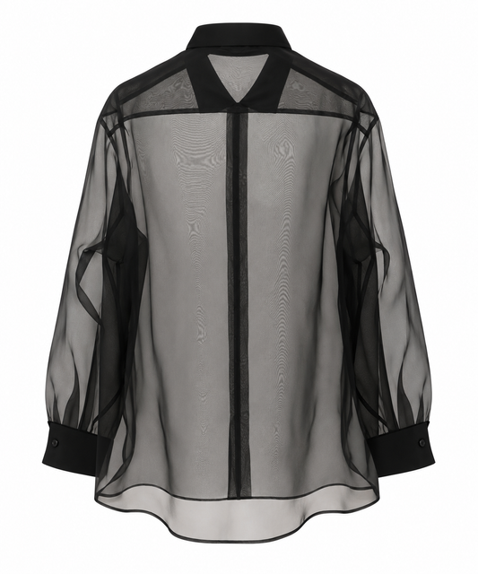 Camicia oversize in seta