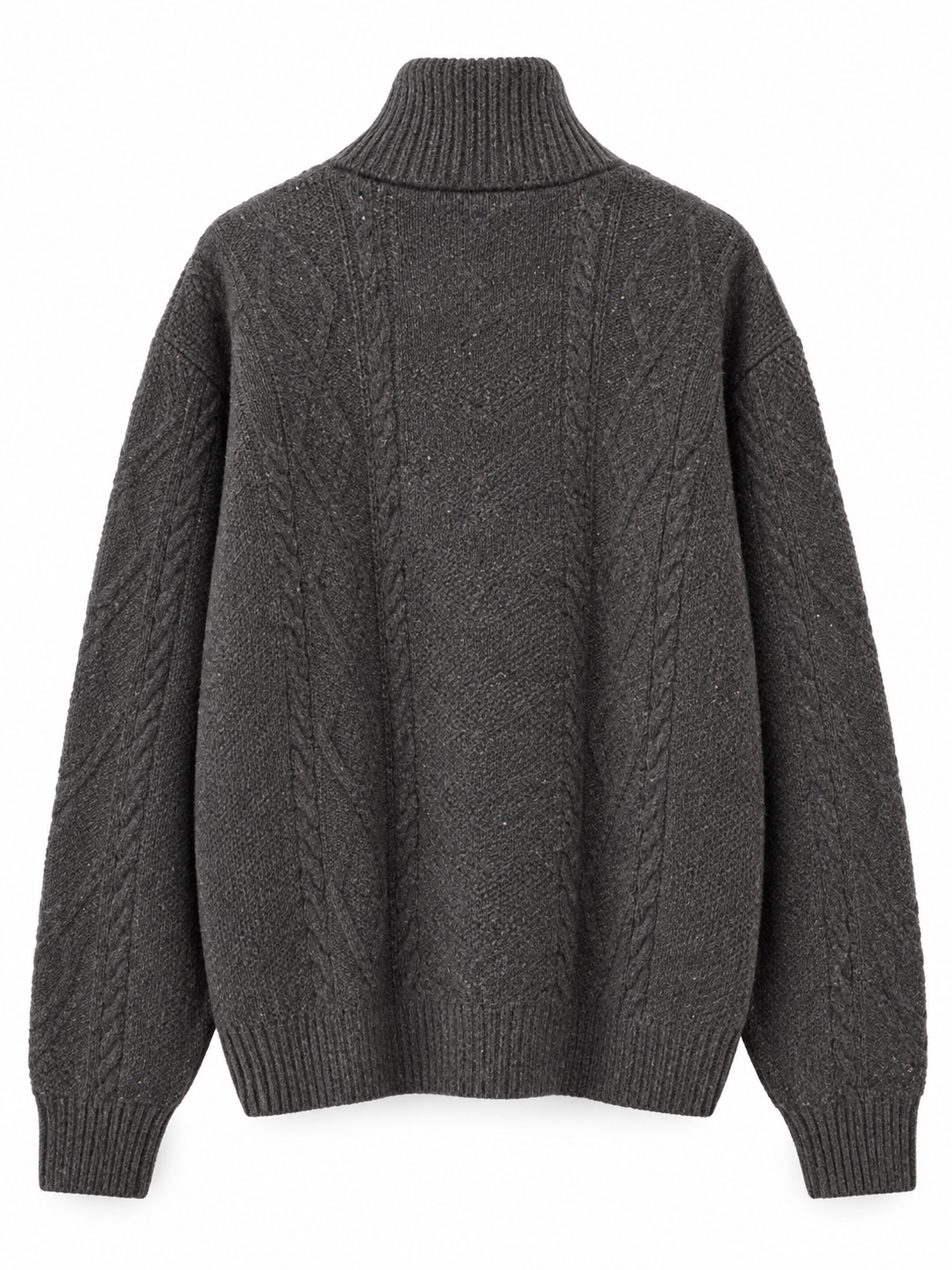 Pull à col roulé en pure laine