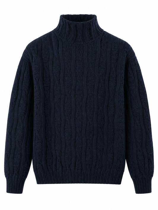 Cashmere embossed pullover