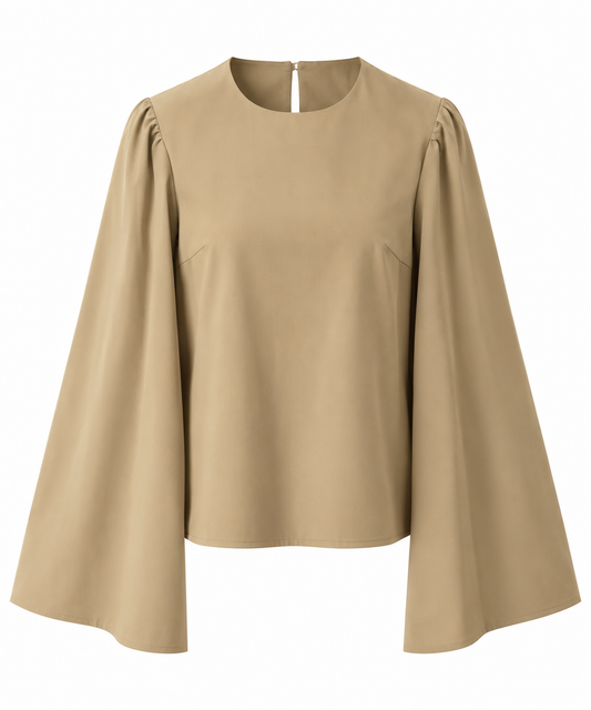 Top in gabardina