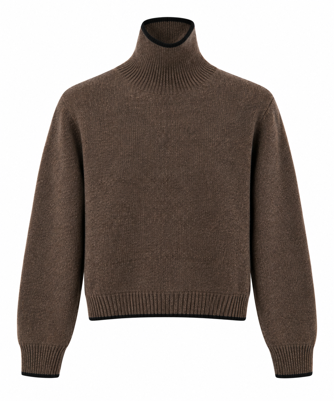 Maglia a collo alto in alpaca