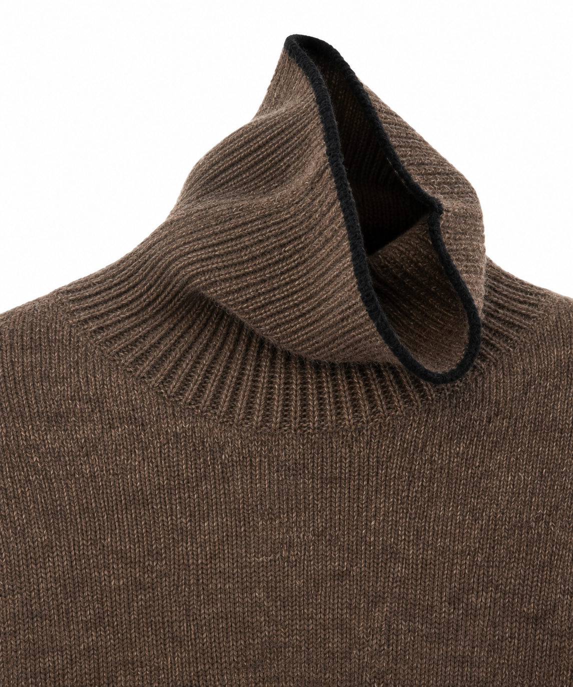 Maglia a collo alto in alpaca