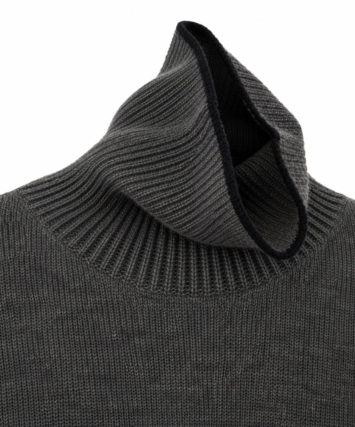 Maglia a collo alto in alpaca